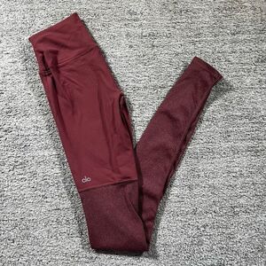 Alo Soft Red Wine Scrunch Athletic Women’s Leggings